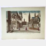 Vue de la place où l'on tient les foires et de l'édifice moderne à Venise