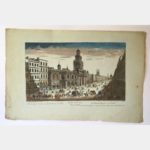 Vue d'optique représentant la Bourse Royale à Londres