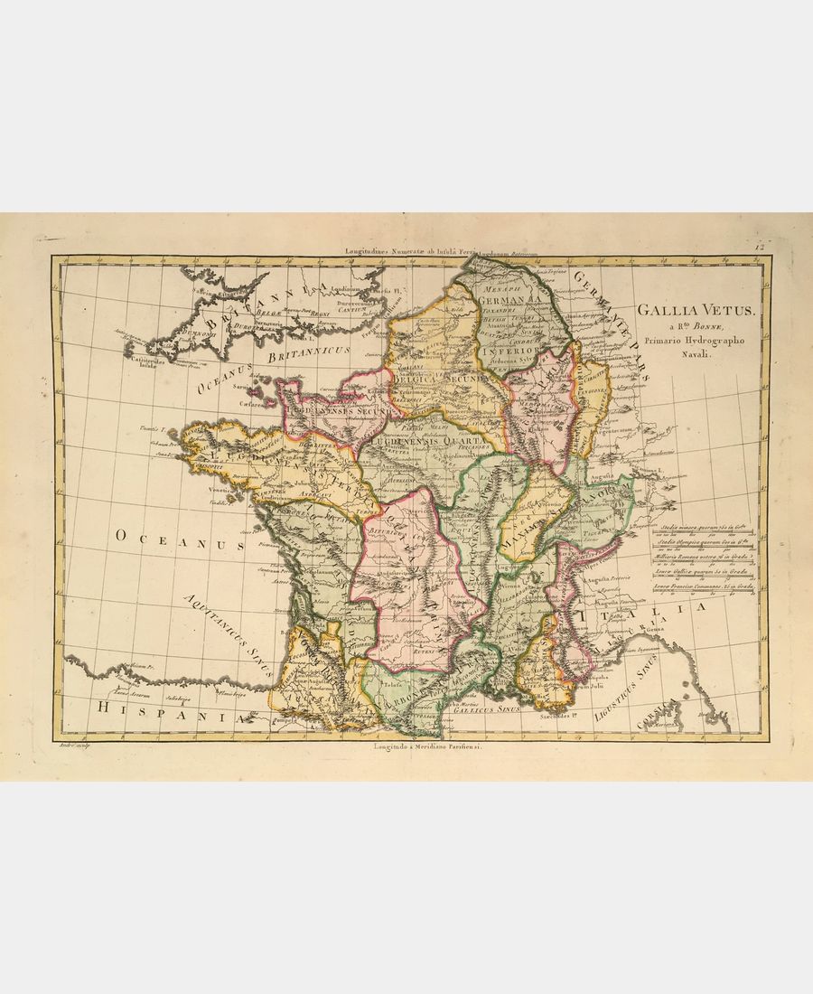 Map of France - Gallia Vetus Map of France - Gallia Vetus - Image 1