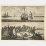 Archangel River. Samojedes tents.