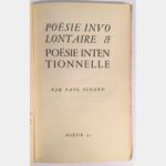 Involuntary and intentional poetry