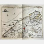 Particular map of the area around Bruges, Ostend, Damme, L'Ecluse and others.