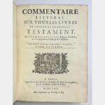 Les deux livres d'Esdras, Tobie, Judith, et Esther. Commentaire litteral sur tous les livres de l'Ancien et du Nouveau Testament.