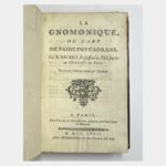 La Gnomonique, ou l'art de faire des cadrans.