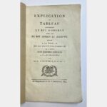 Explication du tableau concernant le rit moderne ainsi que le rit ancien et accepté. Dédiée a la resp.: □ de la Vraie-Fraternité et a celles des Frères-réunis a l'O.: de Strasbourg.