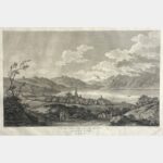 View of the bottom of Lake Geneva from above Cueilly