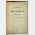 Debates on the abolition of dictatorship in Alsace-Lorraine.