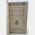 Almanach National de France – An XI de la République. Présenté au Premier Consul par Testu.
